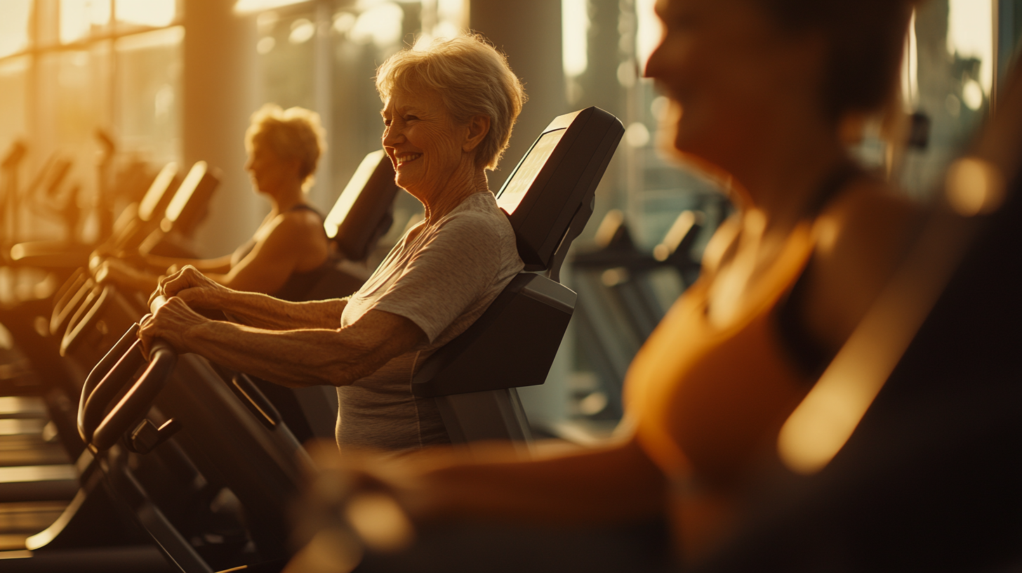 Старша пара виконує когнітивно-моторні вправи